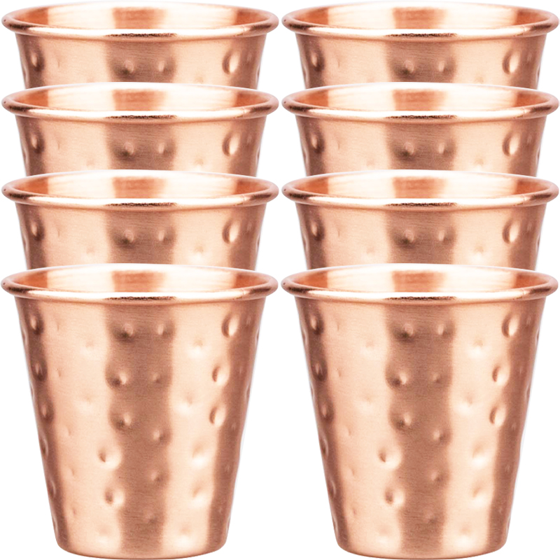 Copper Cocktail Mug - 6cs 8個入り 新品 100%銅製カップ 純銅 モスクワミュール用