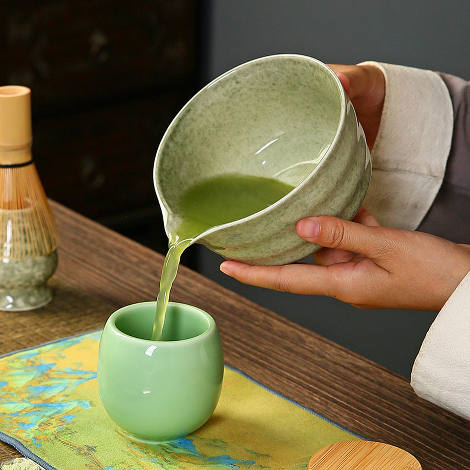 セラミック抹茶ボウル 注ぎ口付き 日本茶カップ 友人 家族  - Handmade Ceramic Mug のレビューと価格