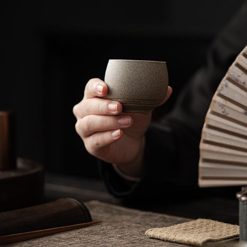 カンフー茶器セット 日本製炻器茶碗 古風 レトロ マスターカ - Handmade Ceramic Mug のレビューと価格