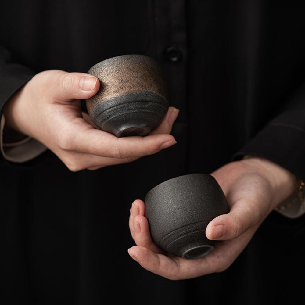 カンフー茶器セット 日本製炻器茶碗 古風 レトロ マスターカ - Handmade Ceramic Mug のレビューと価格