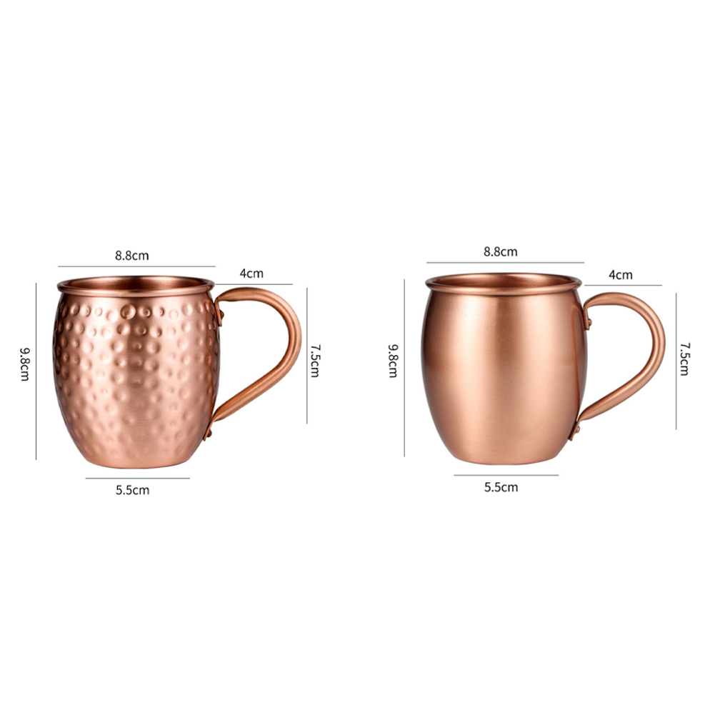 冷たい飲み物用の純銅製マグカップ,ドラムカップ,カクテルカッ - Copper Cocktail Mug のレビューと価格