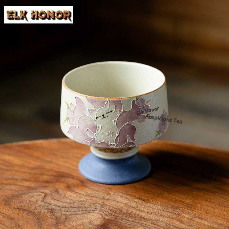 210ml 手描き九尾妖狐茶碗 手作り茶碗 マグカップ 茶鑑 - Handmade Ceramic Mug のレビューと価格