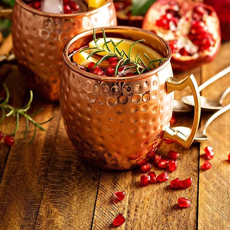 1-6 個のカクテルワインカップモスクワミュールマグステンレ - Copper Cocktail Mug のレビューと価格