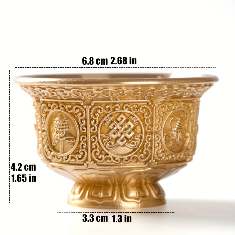 最高の銅製の飲用ボウル、華やかなチベット合金、神聖な水カップ - Copper Cocktail Mug のレビューと価格