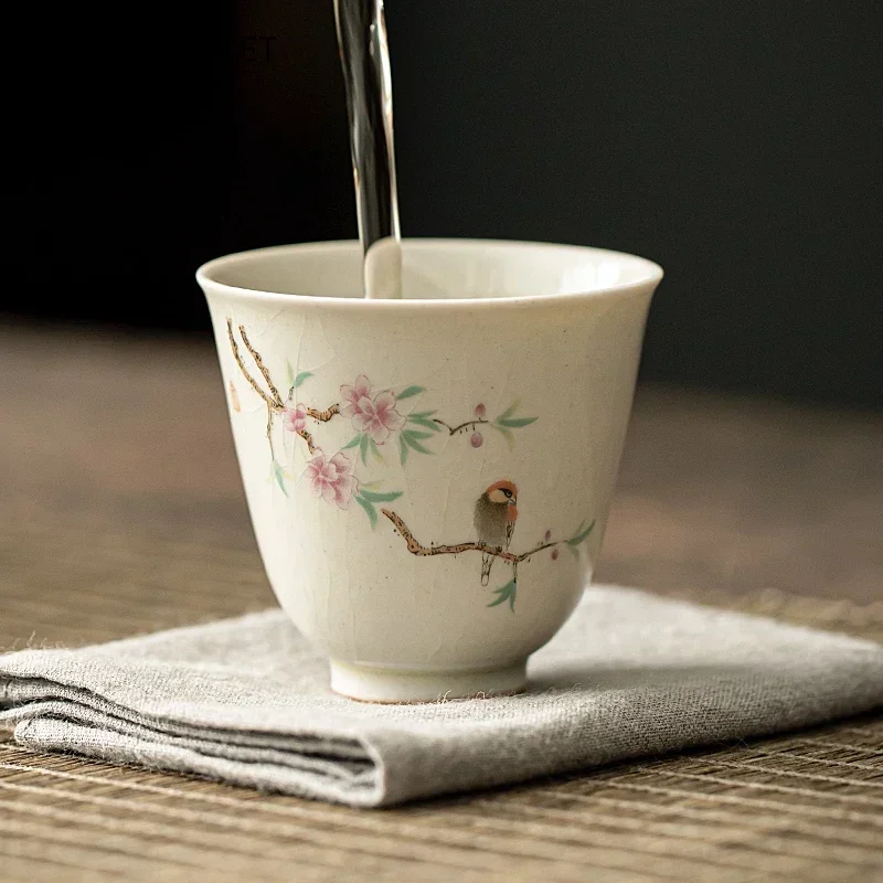 レトロアイスクラックセラミックティーカップ瞑想カップ手作りブ - Handmade Ceramic Mug のレビューと価格