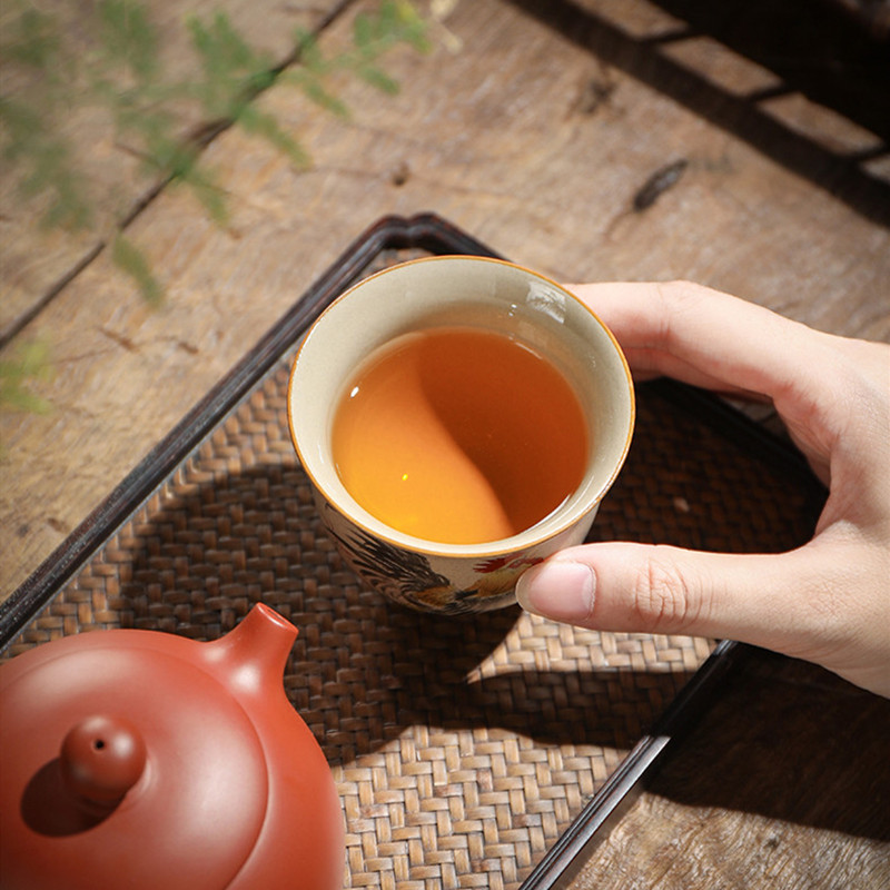 1 Pc 中国の干支セラミックティーカップ手作りヴィンテージ - Handmade Ceramic Mug のレビューと価格