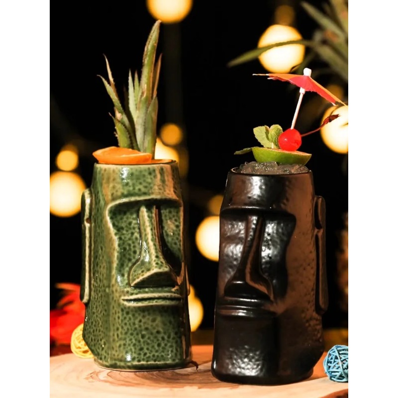 クリエイティブなセラミックマグ シャーマントーテムフェイス  - Copper Cocktail Mug のレビューと価格