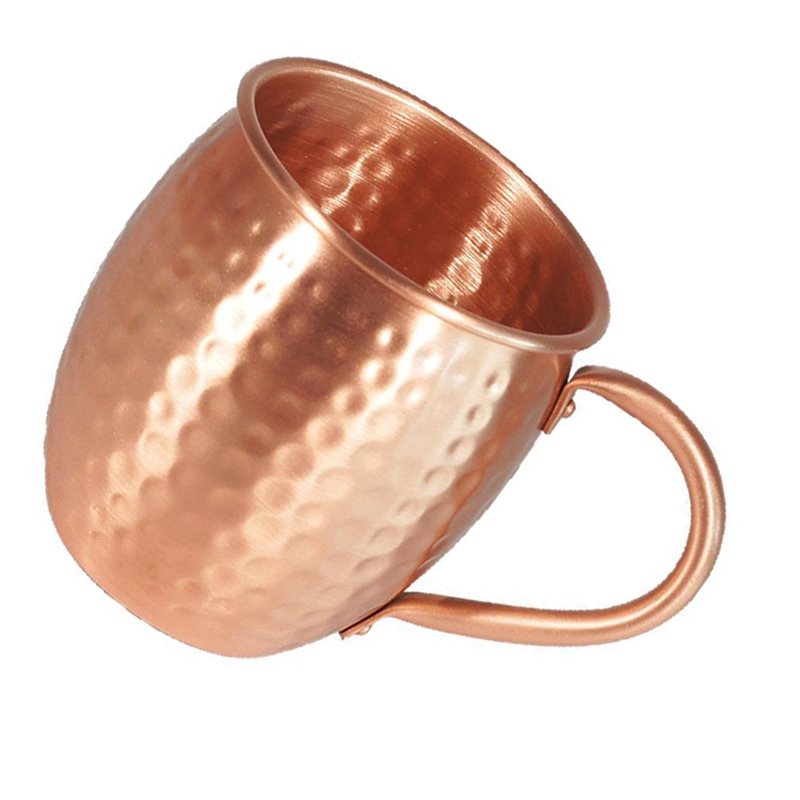 軽量の銅製カクテルマグセット。槌目加工を施したデザインで、ウ - Copper Cocktail Mug のレビューと価格