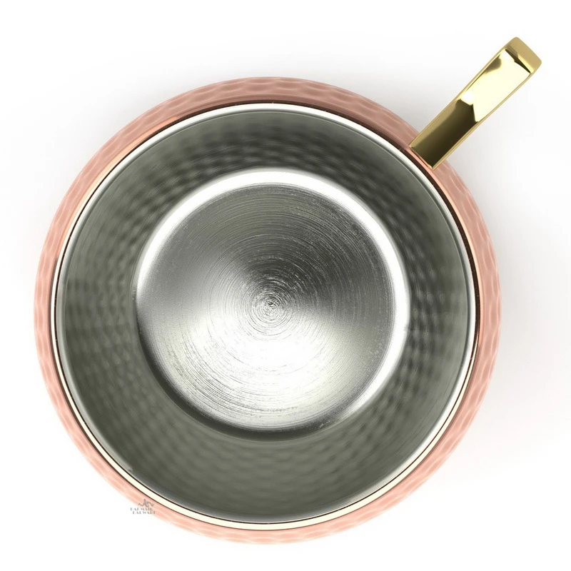 8個入り槌目模様モスコミュール銅製マグカップセット - ステ - Copper Cocktail Mug のレビューと価格