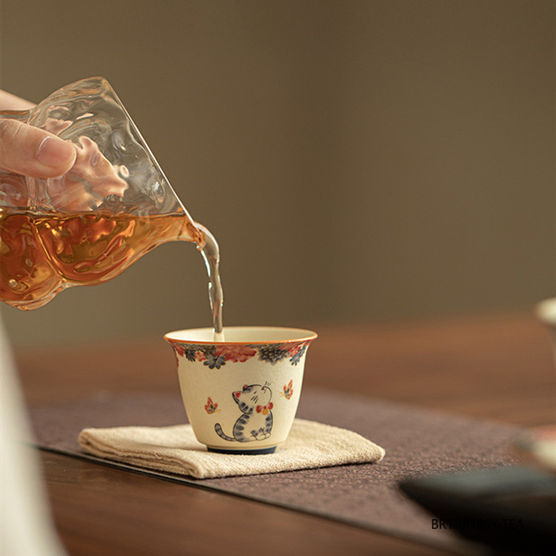 1個 中国製 ヴィンテージ セラミック ティーカップ 手作り - Handmade Ceramic Mug のレビューと価格