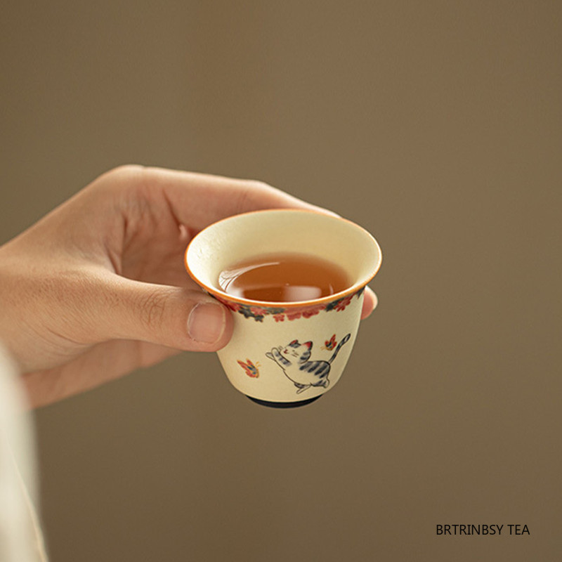 1個 中国製 ヴィンテージ セラミック ティーカップ 手作り - Handmade Ceramic Mug のレビューと価格