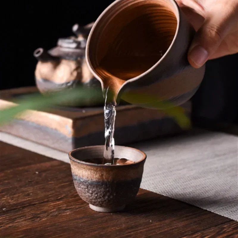 1 Pc 中国ヴィンテージセラミックティーカップ手作りラフ陶 - Handmade Ceramic Mug のレビューと価格